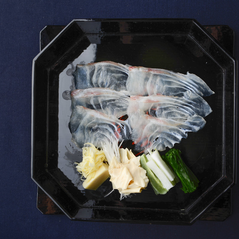 白身のうす造り(京料理 百味尊 光仙 （こうせん）)