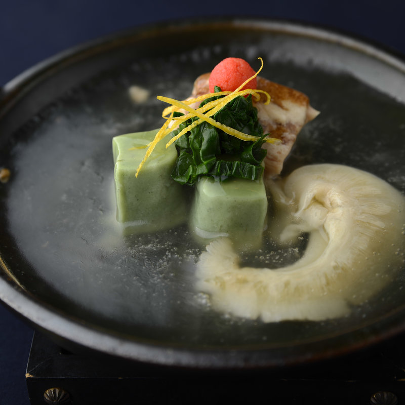 フカヒレのスープ仕立て(京料理 百味尊 光仙 （こうせん）)