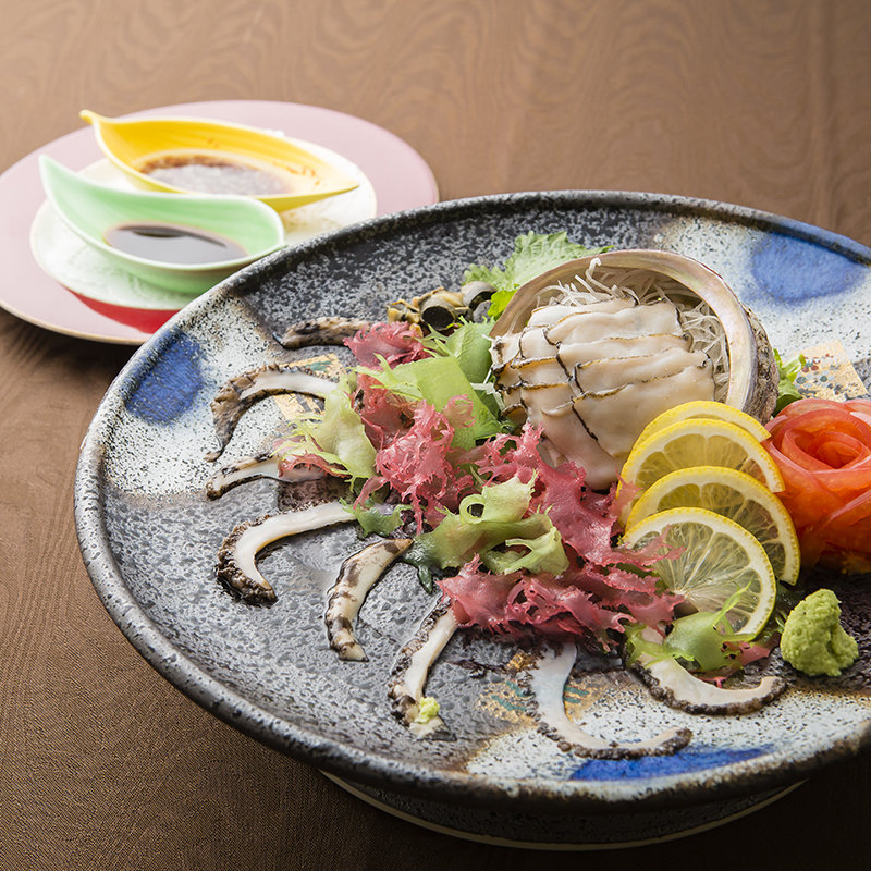 あわびのお造り(中国料理 燦宮)