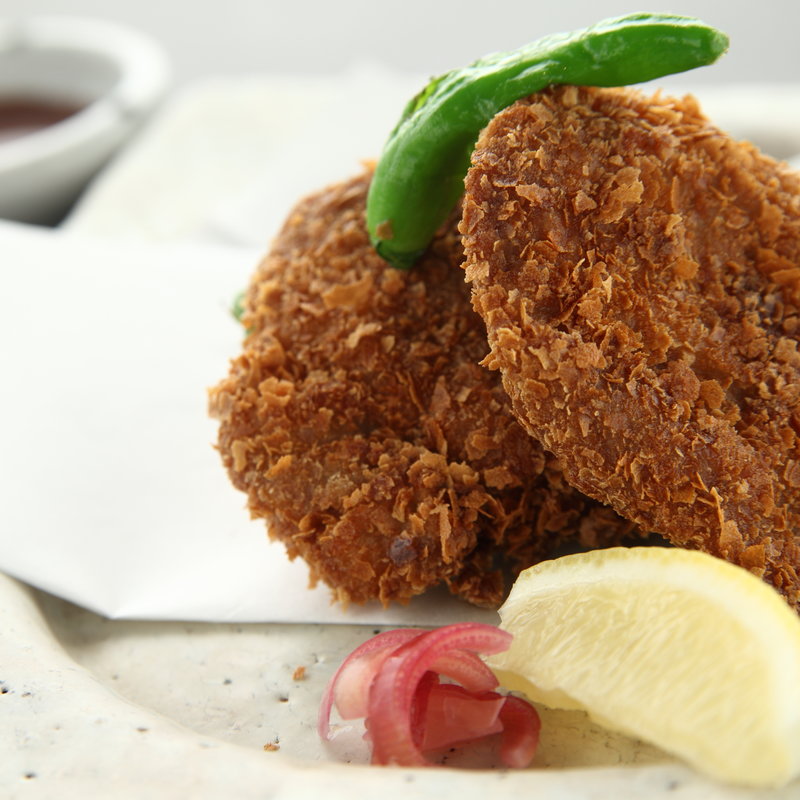 メカジキのコロッケ(和食会席・個室 銀座竹の庵 5丁目本店)
