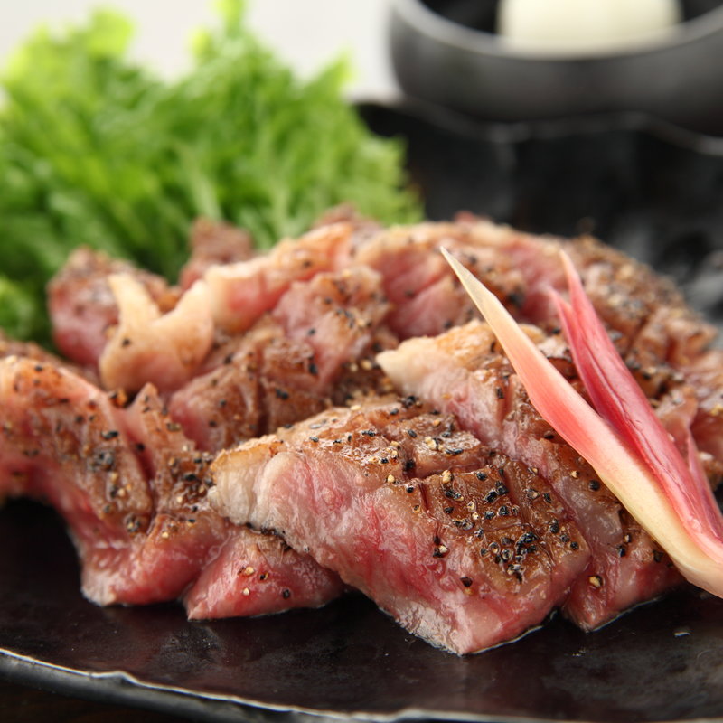 和牛のステーキ(和食会席・個室 銀座竹の庵 5丁目本店)