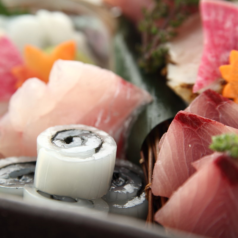 鮮魚の盛り合わせ(和食会席・個室 銀座竹の庵 5丁目本店)