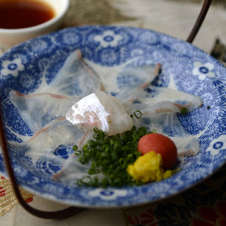 白身のうす造り(京料理 四季cafe （キョウリョウリ シキカフェ）)