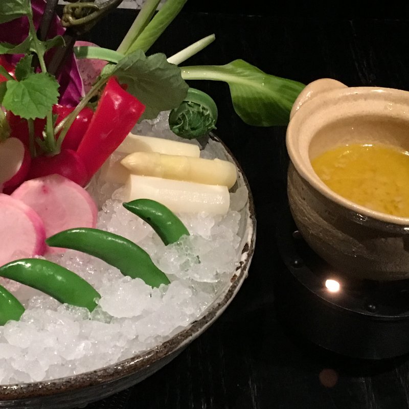 旬野菜のバーニャカウダ(霞町三○一ノ一)