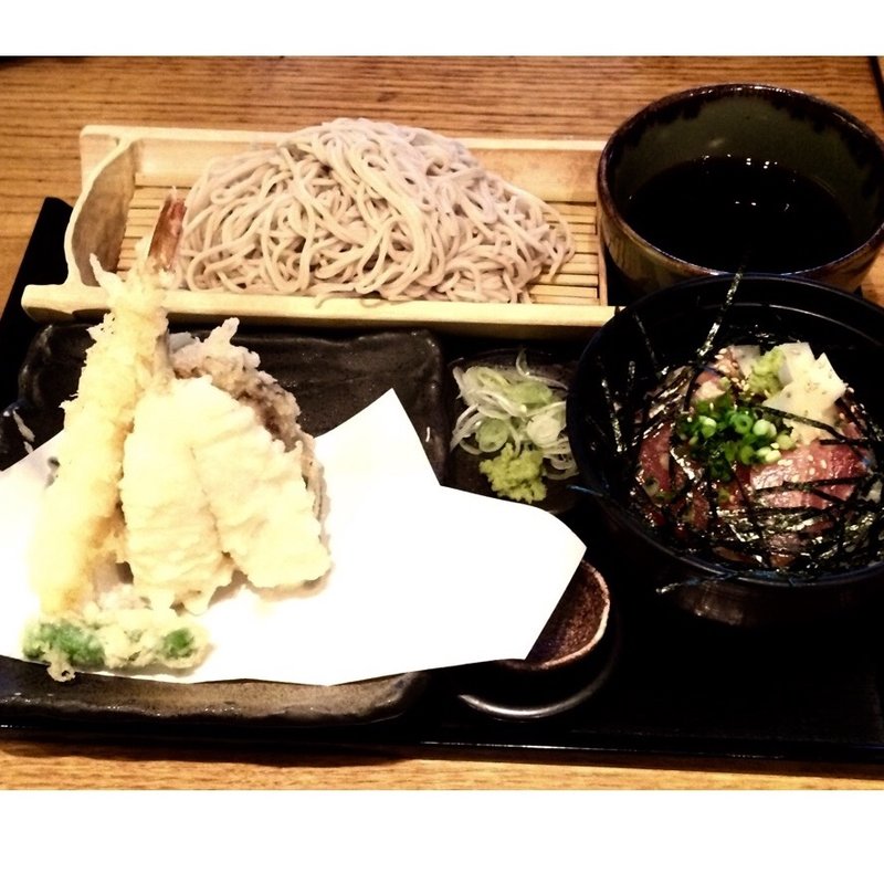 天ぷらせいろそば・うどん御膳 ～ミニまぐろ漬け丼付～(とうふ旬菜 心音)
