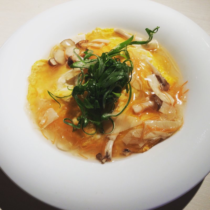 京風だしの五目オムライス湯葉餡かけ(京野菜レストラン梅小路公園 )