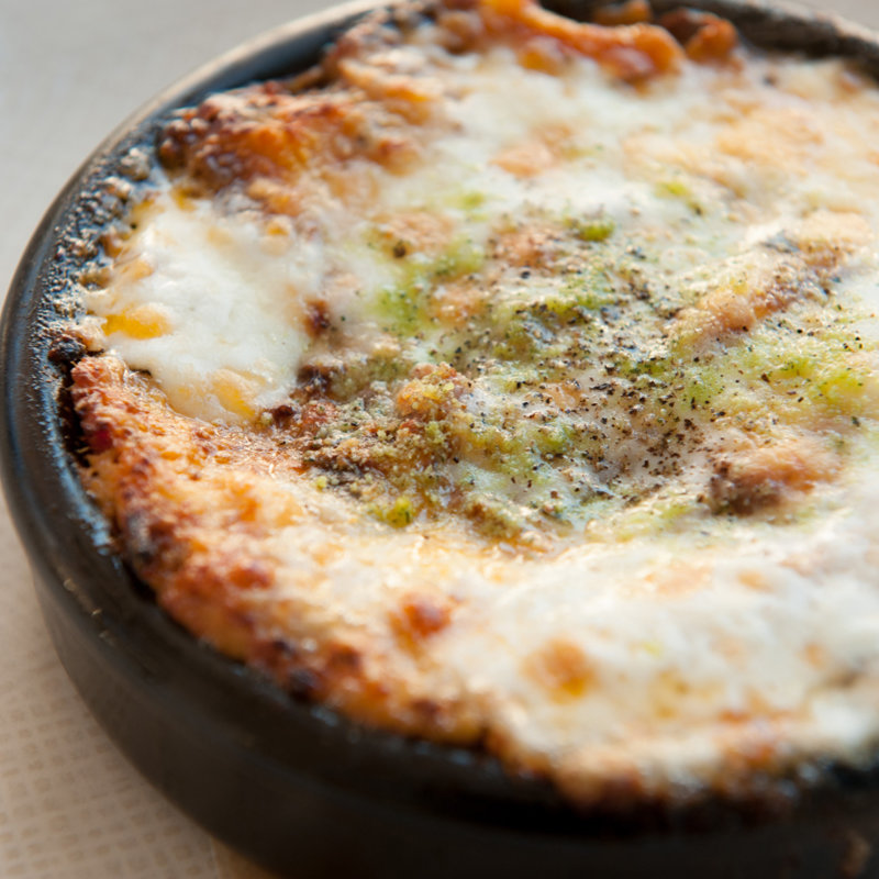 牡蠣とミンチのグラタン(オービカ モッツァレラバー 東京ミッドタウン店)