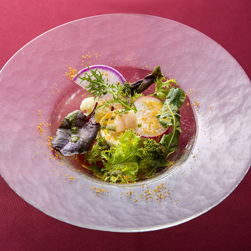 ホタテのグリル　野菜と共に(堺筋倶楽部 AMBROSIA （伊・アンブロシア）)