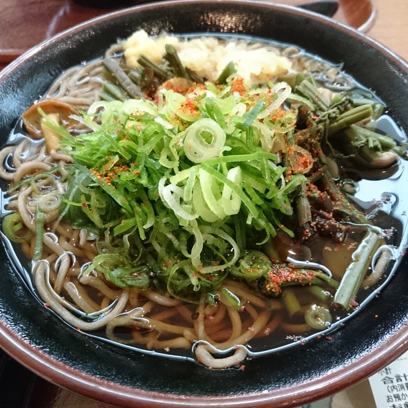 山菜そば（大盛）(天つるり （pasar幕張（下り線））)