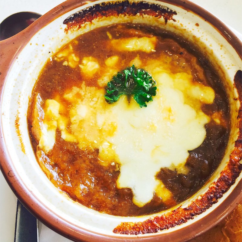 オニオングラタンスープ(不二家レストラン 成田国際空港店)