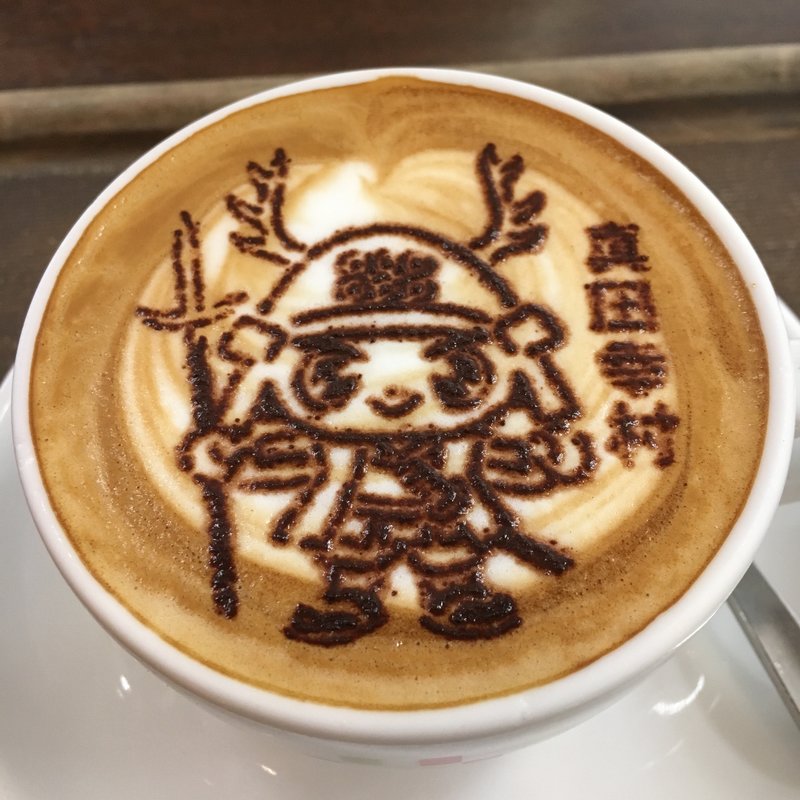 幸村さまラテ(カフェチャオプレッソあべのハルカス店)