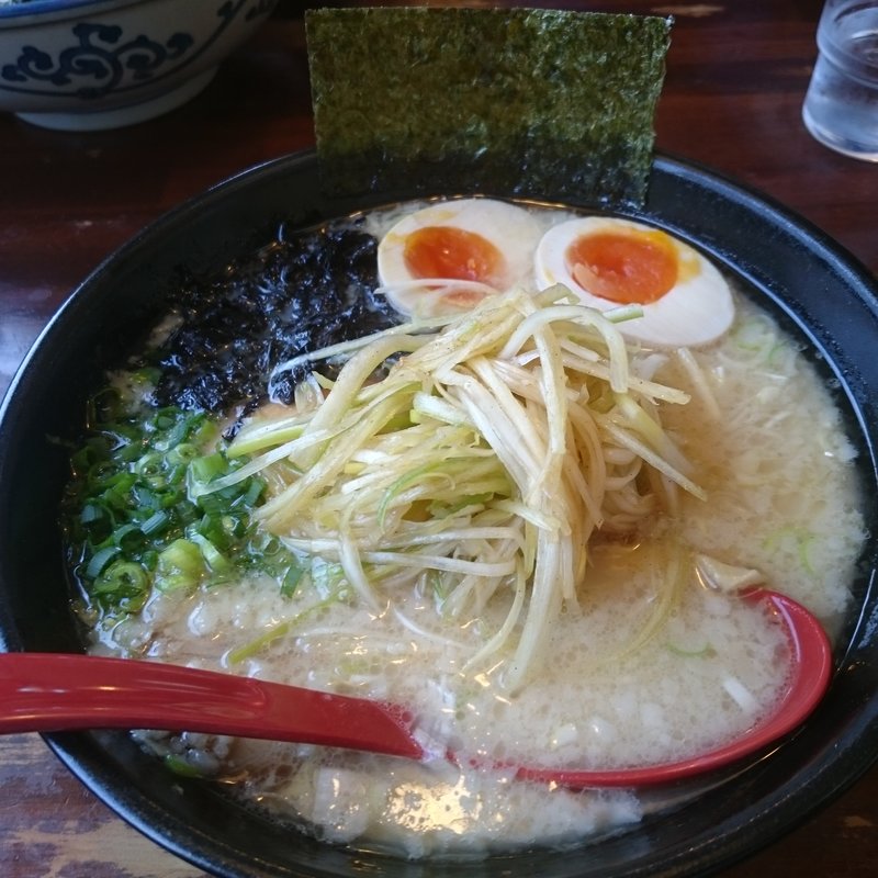 塩豚骨らーめん（並）＋ 煮玉子 ＋ ねぎ(活力豚骨ラーメン　大成屋 （おおなりや）)