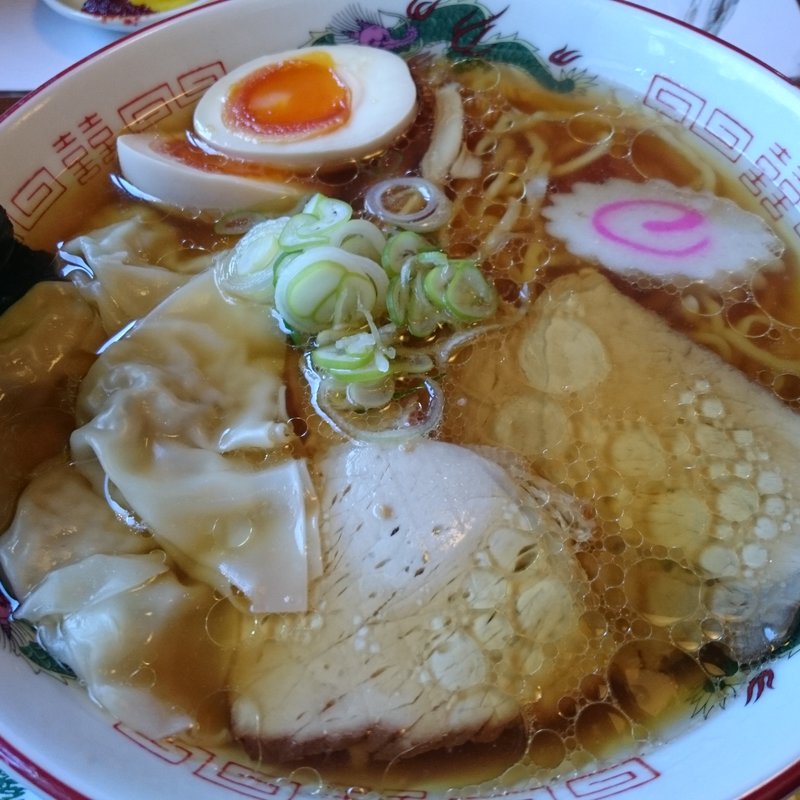 ワンタンメン ＋ 味玉子(中華そば金ちゃん)