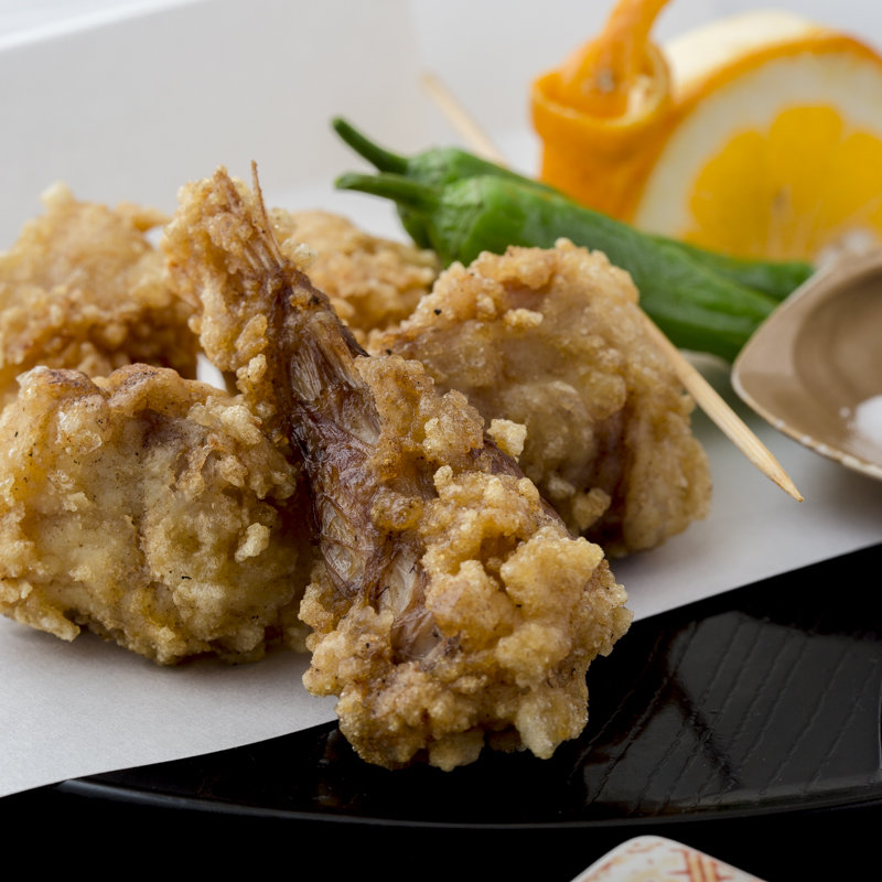 ウドの揚物(日本料理桐壺)