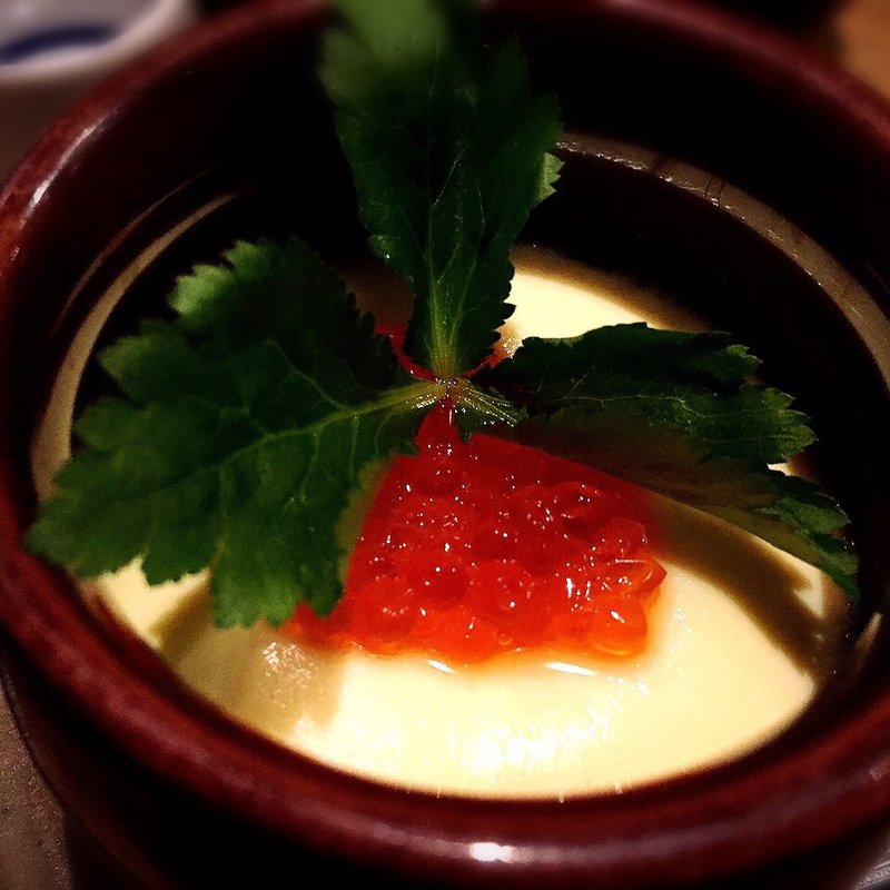 貝出汁の茶碗蒸し(我ー喰う)