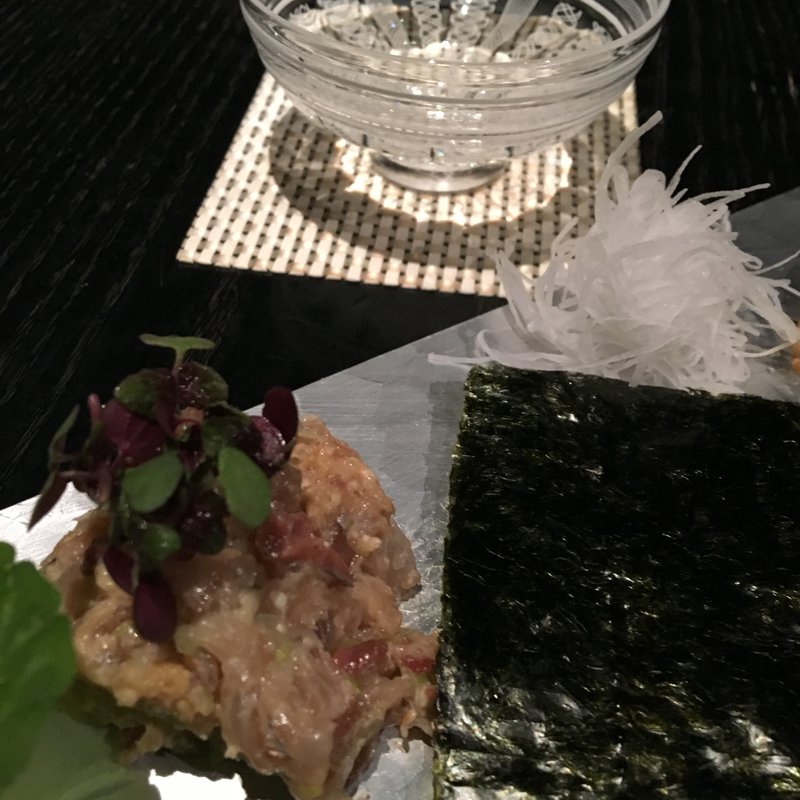 刺身　鯵のなめろう(霞町三○一ノ一)