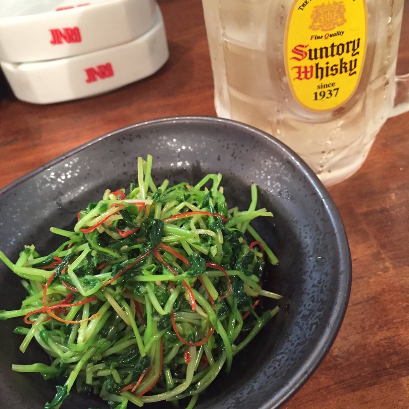 豆苗ナムル(やきとんまことや)