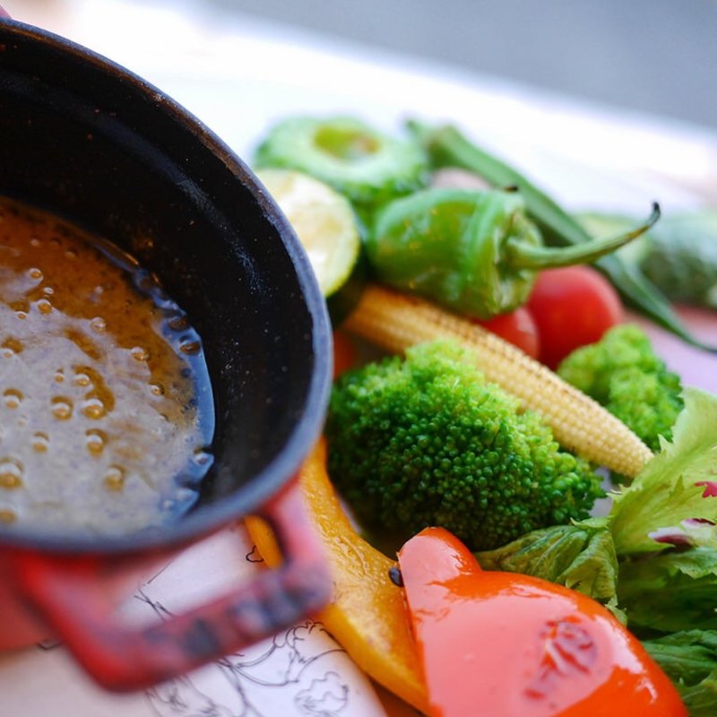 季節野菜のバーニャカウダ (ダブルドアーズ・七里ガ浜)