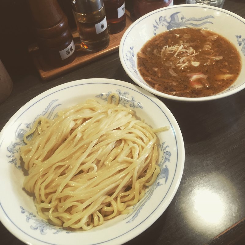 つけそば並盛＋焼豚(堀切つけそば 照久)