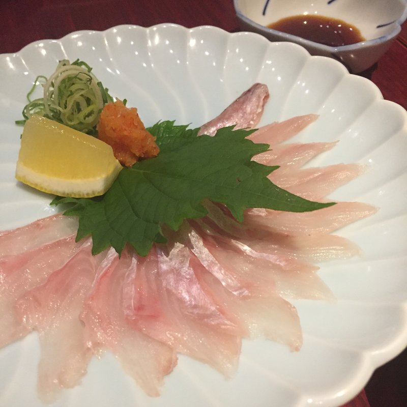 八角 薄造り(北海道料理　弁天別館 )