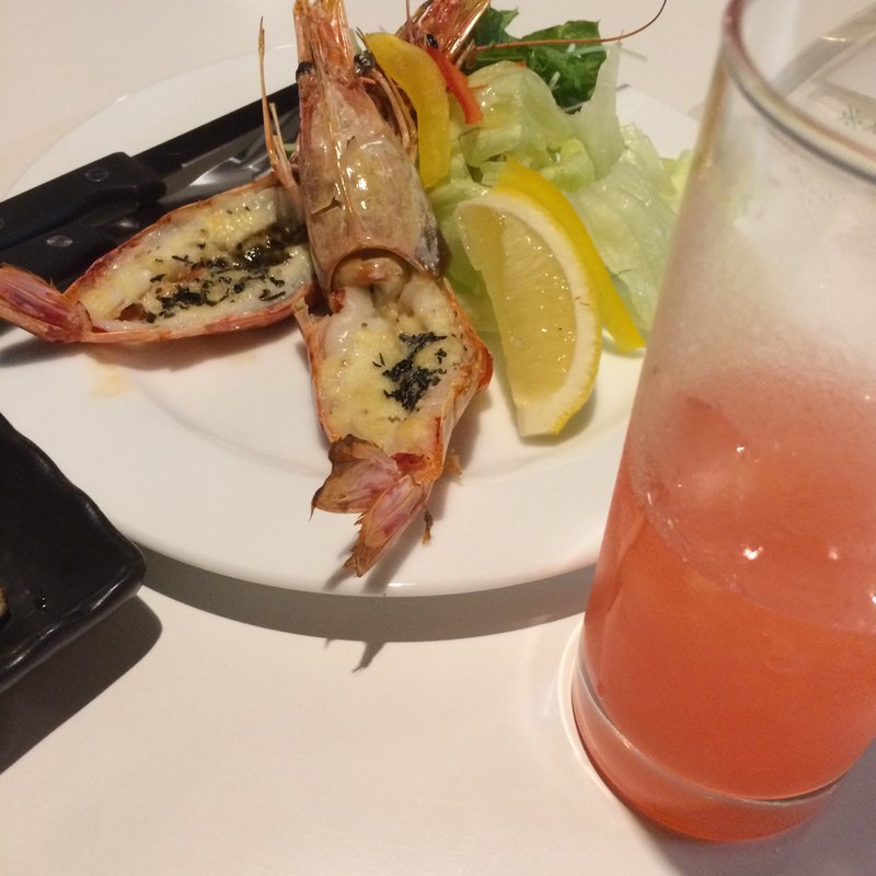 赤海老のグリル(ダイニングキッチン・デリコ)