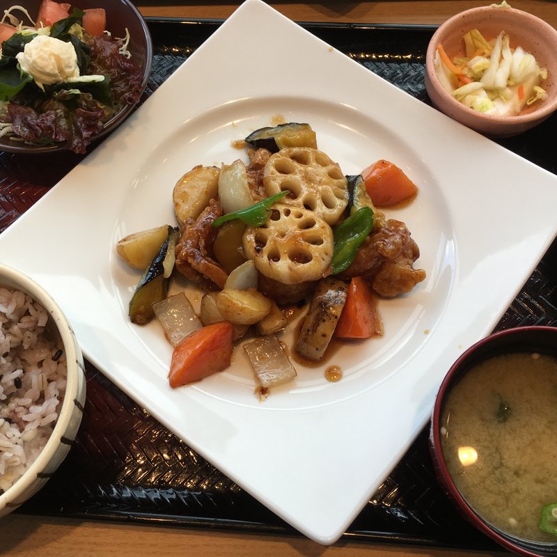    黒酢あんかけ定食(大戸屋ごはん処 尾張旭店)