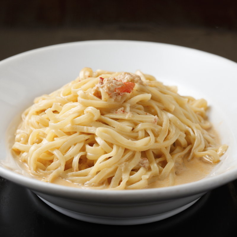 タラバガニのクリームパスタ(バランチェッタ)