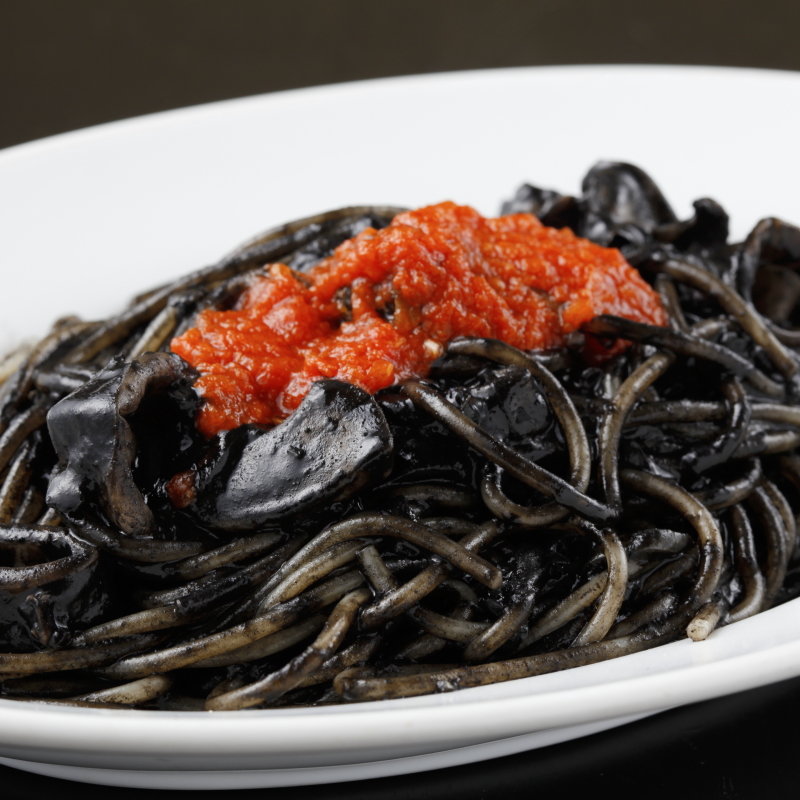 イカ墨パスタ(バランチェッタ)