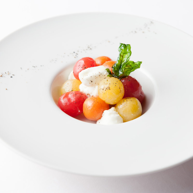 フルーツトマトのカプレーゼ(LE LUCE)