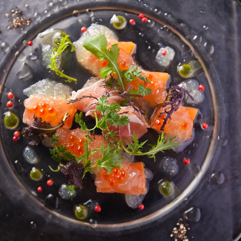 サーモンのカルパッチョ(和食・酒 えん 名古屋JRセントラルタワーズ店)