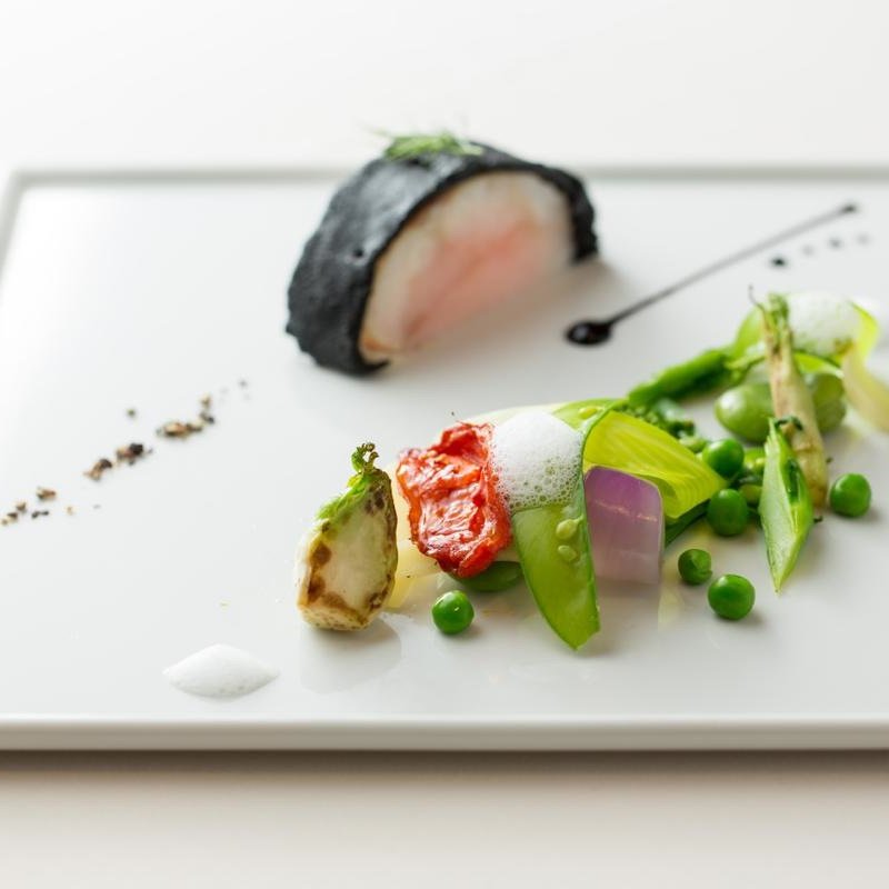 サバのポワレ　温野菜(yasai french NR)