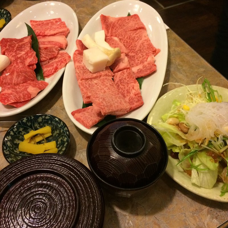 鳳来牛セット(こんたく長篠 焼肉レストラン)