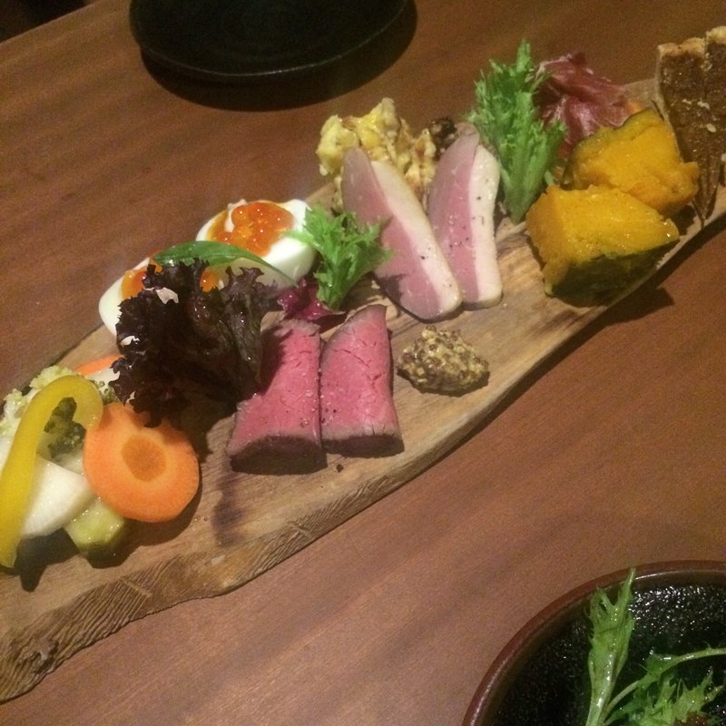 前菜盛り合わせ(炭 トリウオ 本店)