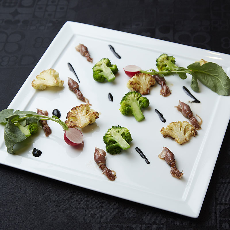 ホタルイカと野菜の素揚げ(レストランアラスカ フェスティバルタワー)