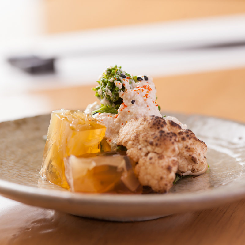 焼き白子 河豚ジュレ(博多ひさご)