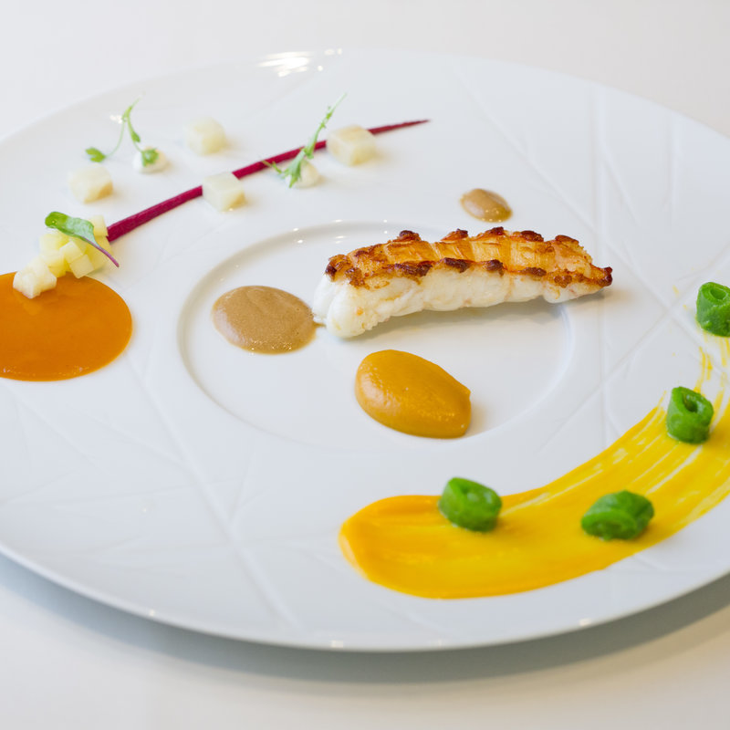 グリルエビ　季節のソース(リュミエール 本店)