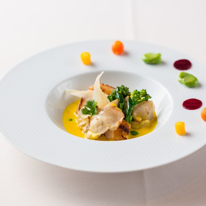 豚肉のグリル　カボチャソース(レスプリ ドゥ クゥー ドゥ フランス （Lesprit de Coeur de France 【旧店名】COEUR de FRANCE）)