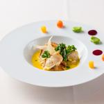 豚肉のグリル　カボチャソース(レスプリ ドゥ クゥー ドゥ フランス （Lesprit de Coeur de France 【旧店名】COEUR de FRANCE）)