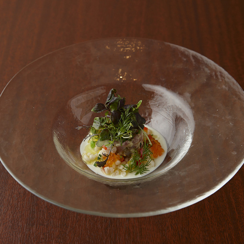 鶏ささみのいくら添え(アリアラスカ・マーブルトレ)