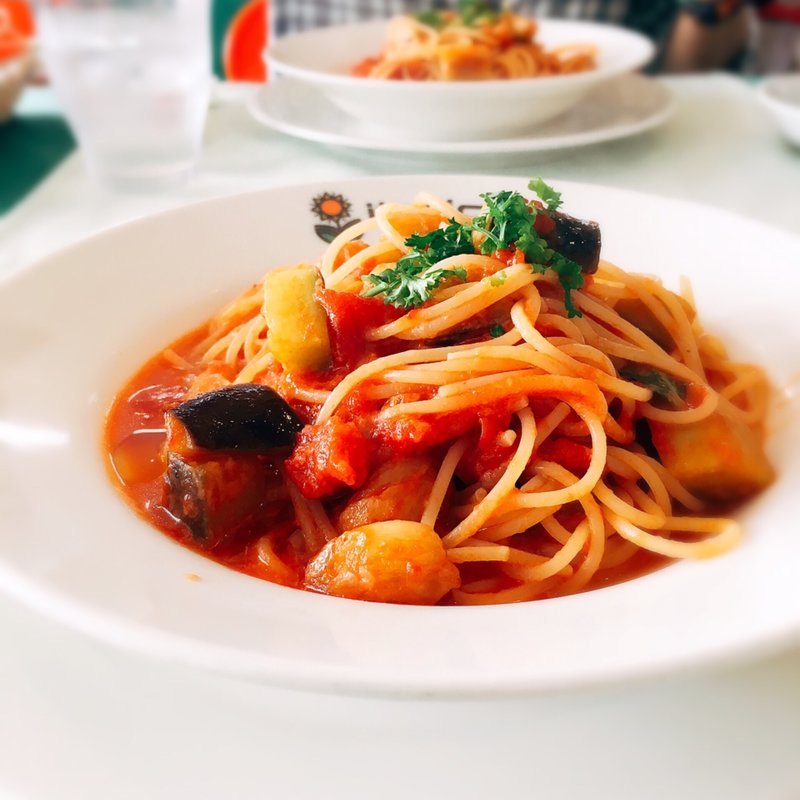 ナスとモッツァレラのトマトソースパスタ(イタリコ （italico）)