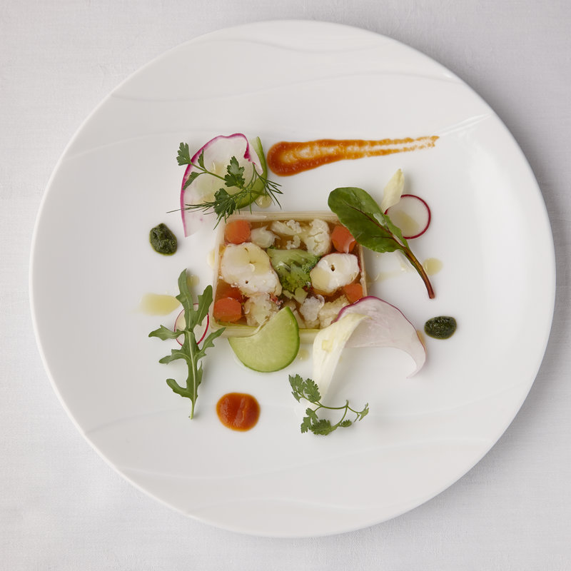 海老と野菜のテリーヌ(マルベリーストリート／ブリーゼブリーゼ 33F)