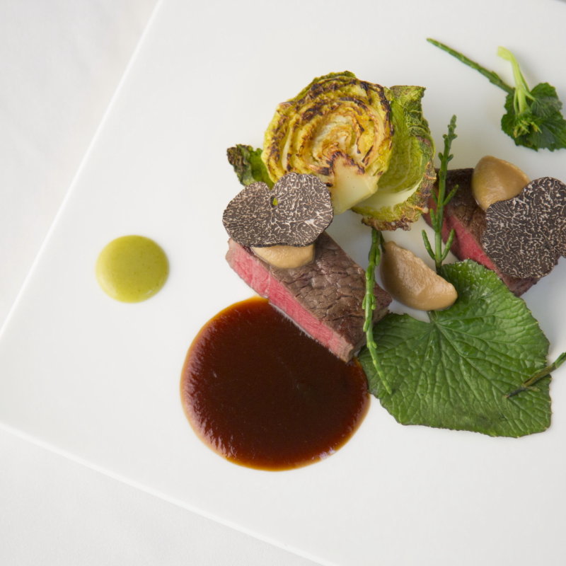 和牛のグリル　トリュフ添え(lumière l'esprit k （リュミエールレスプリカ）)