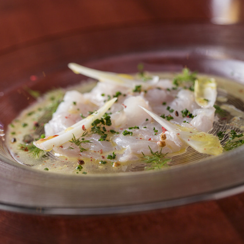 鮮魚のカルパッチョ(鉄板焼ばらもんや )