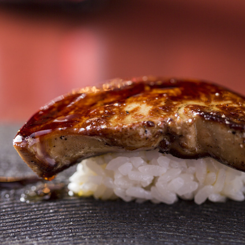 フォアグラ寿司(鉄板焼ばらもんや )