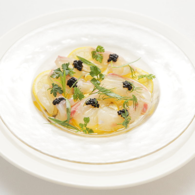 鮮魚のカルパッチョ(トラットリア パージナ)