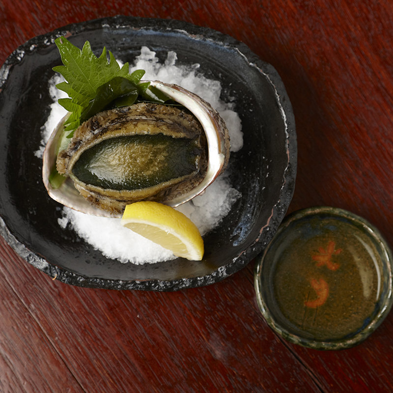 アワビのお造り(佳味 光月 （かみ こうげつ）)