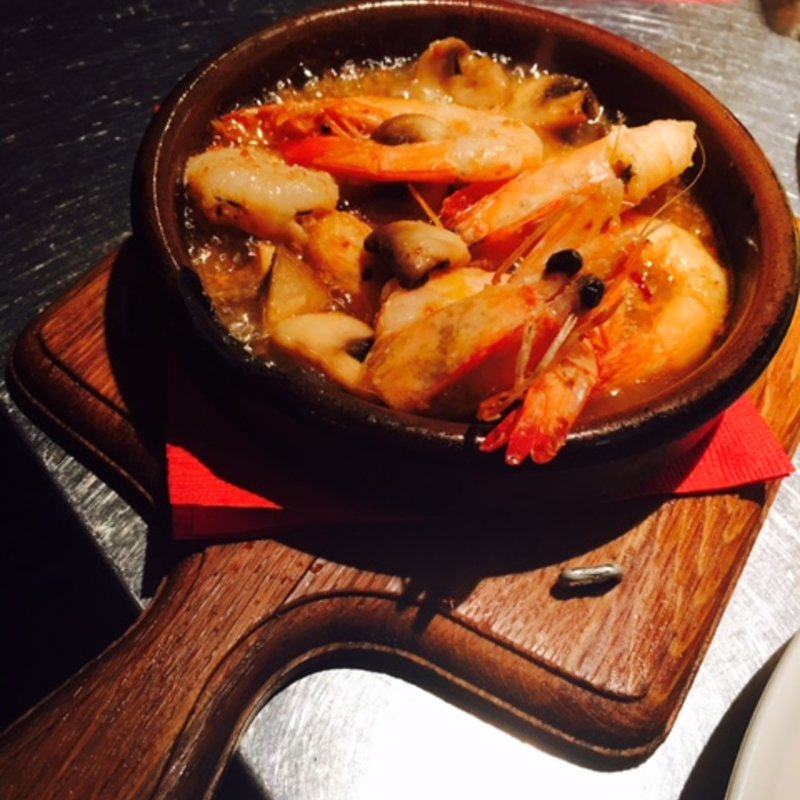 天使の海老のアヒージョ(Vinoteca Messina)