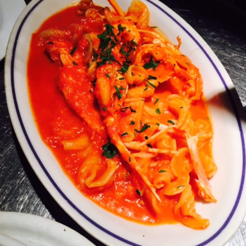 手長エビのトマトクリーム和え(Vinoteca Messina)