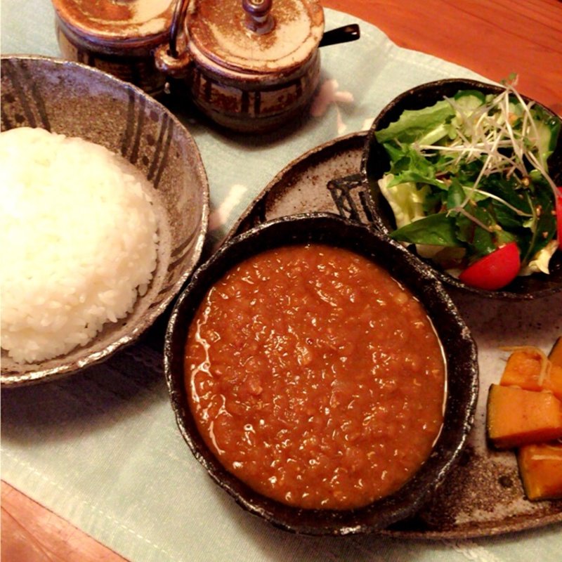 レンズ豆のカレー(壺小屋 （喫茶ギャラリー　壺小屋喫(ここや)）)