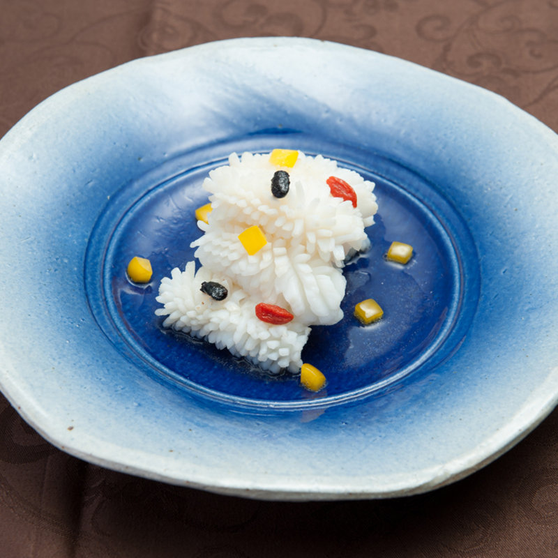 紋甲烏賊の花湯引き(龍坊 代官山店 )